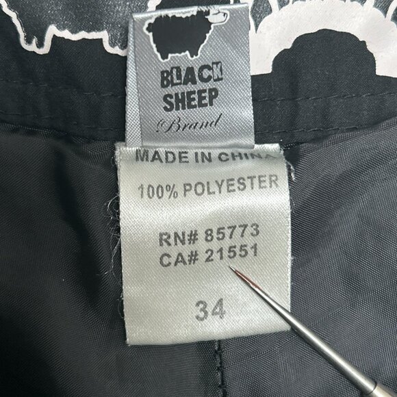 Lost Enterprises Mayhem Black Sheep Y2K Board Shorts Men's 34 - Picture 11 of 13